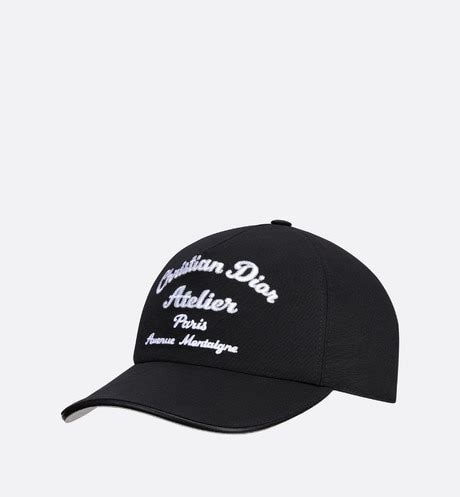 dior baseball cap black|christian dior baseball hat.